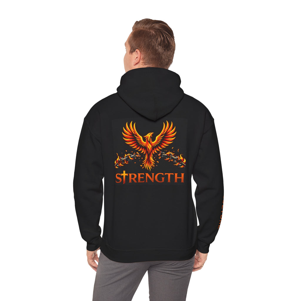 Strength Over Addiction Black Hoodie