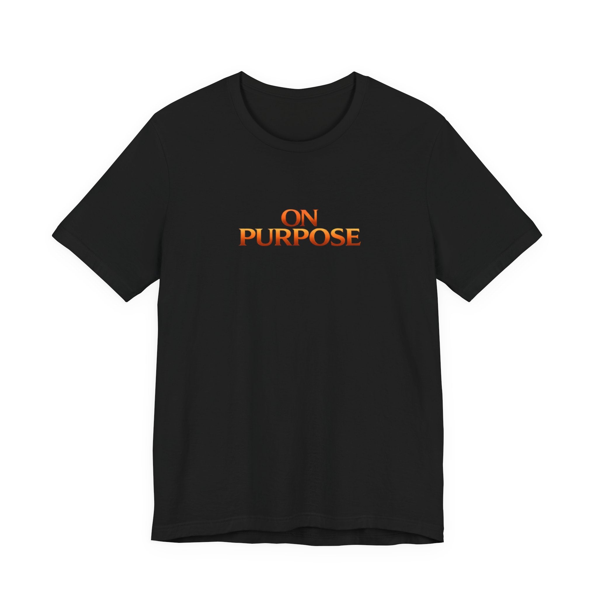 Strength Over Addiction Classic Black T-Shirt — "On Purpose" Recovery Tee